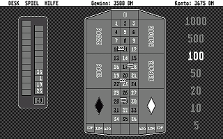 ST Roulette atari screenshot